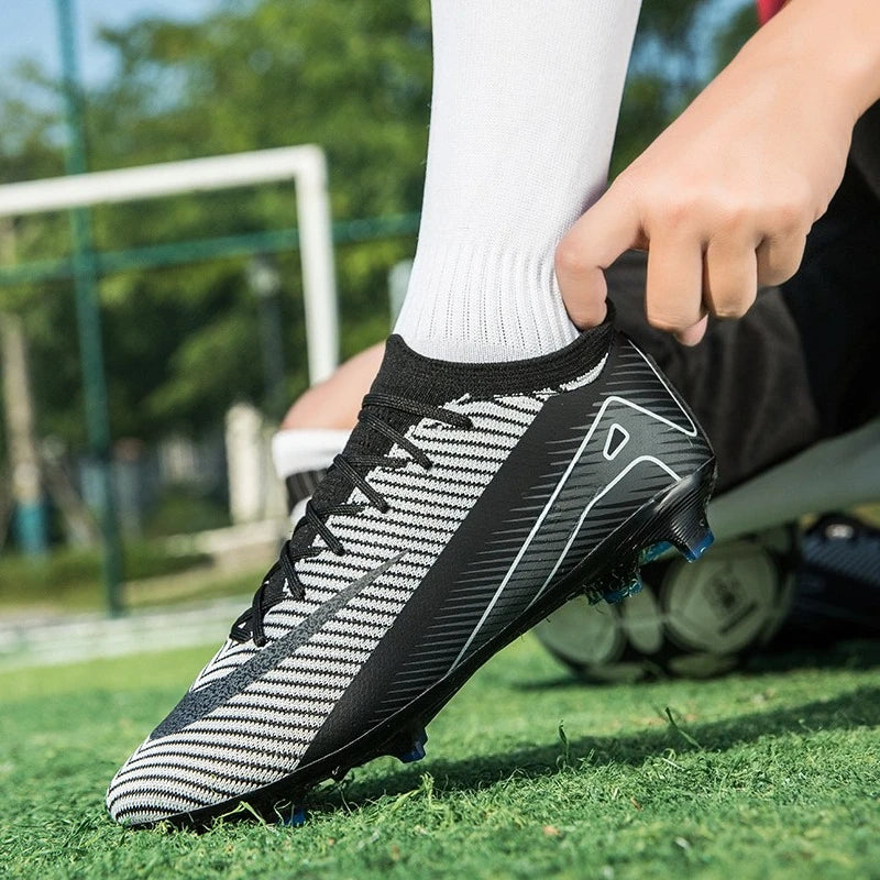 Nouvelles chaussures de football antidérapantes pour terrains de football, bottes d'entraînement, matchs, baskets unisexes de haute qualité pour adolescents, Chuteira De Campo