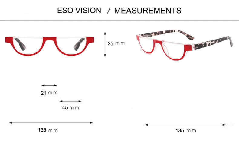 ESO VISION Fashion Lesebrille Frau Kleine Augenleser Mann Werbebrille 200 250 400 Großhandel mit Federscharnier 245161