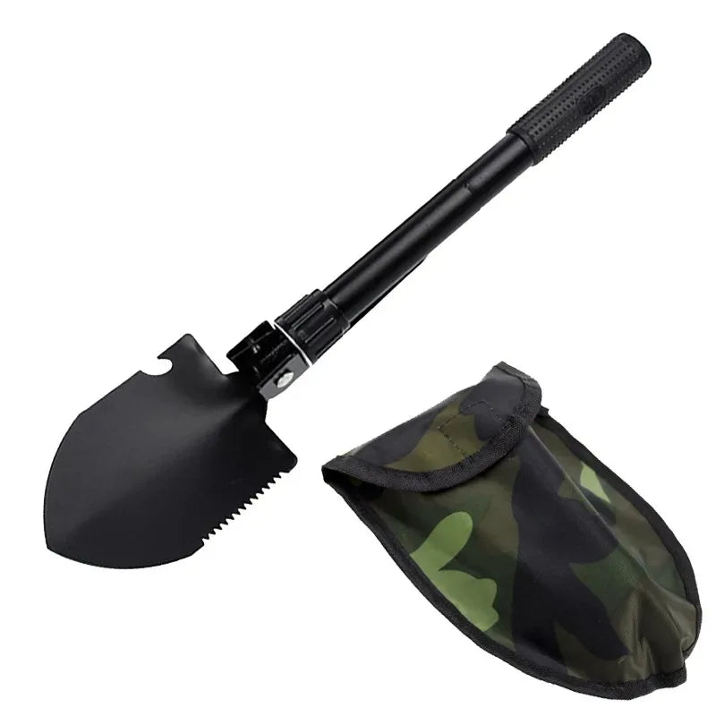 1 pelle pliante multifonction, outils de jardinage, mini-pelle télescopique à neige pour le camping, bêche pliable agricole d'extérieur pour le camping