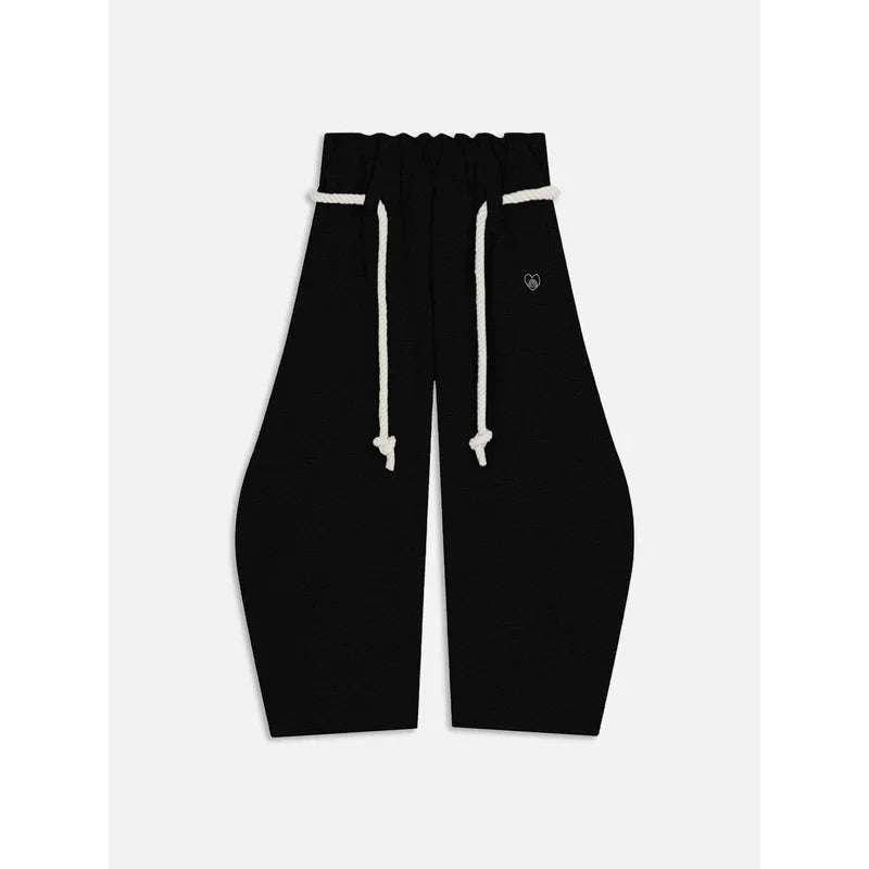 2025 Neue weite Knife Pants, fließend, Street Dance, American Hip Hop, Herbst/Winter Design, Damen locker geschnittene Freizeit-Sporthose