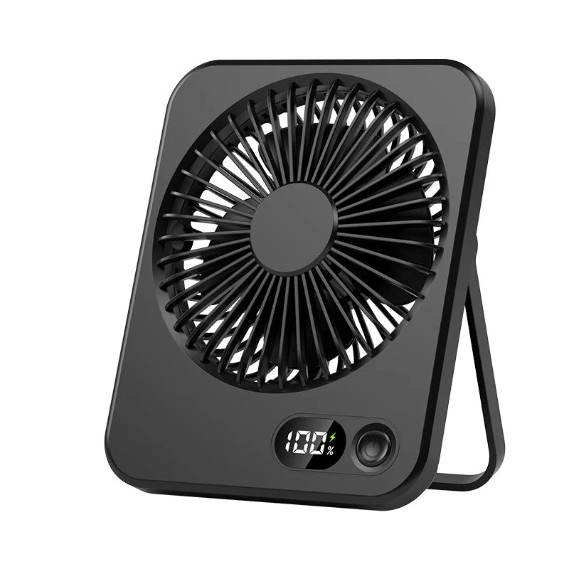 Mini ventilateur portable USB, ventilateur de bureau rechargeable, ventilateur de table pour bureau, ventilateur mural 5 vitesses, ventilateur de bureau, ventilateur portable pour étudiants, bureau, maison
