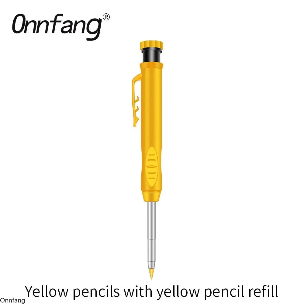 Hot 2.8mm Marking Mechanical Pencil Solid Carpenter Scriber Carpenter Scriber with Sharpener for Woodworking Drawing Stationery