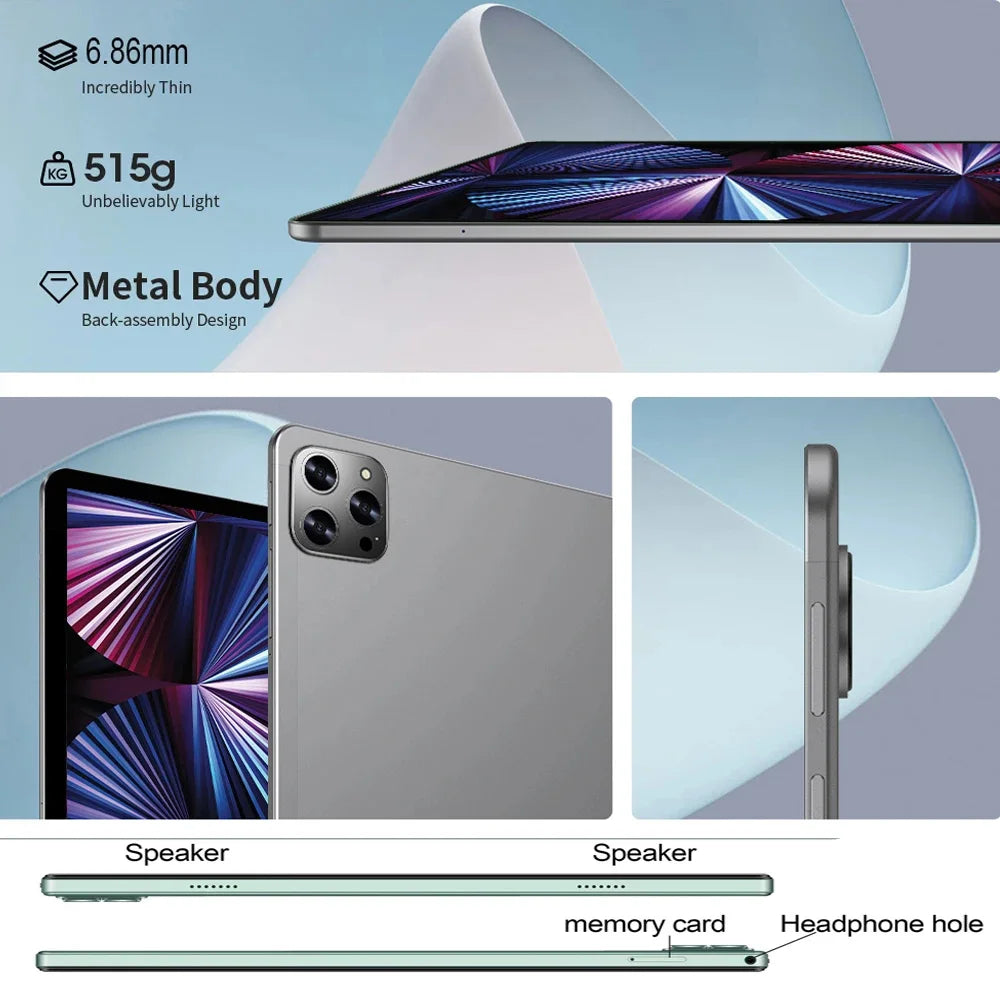 Neues 10,1-Zoll-Lern-Tablet, Octa-Core, Dual-SIM, 4 GB RAM, 64 GB ROM, 3G-Telefonie, Bluetooth, WiFi, Google Tablet PC, 6000 mAh