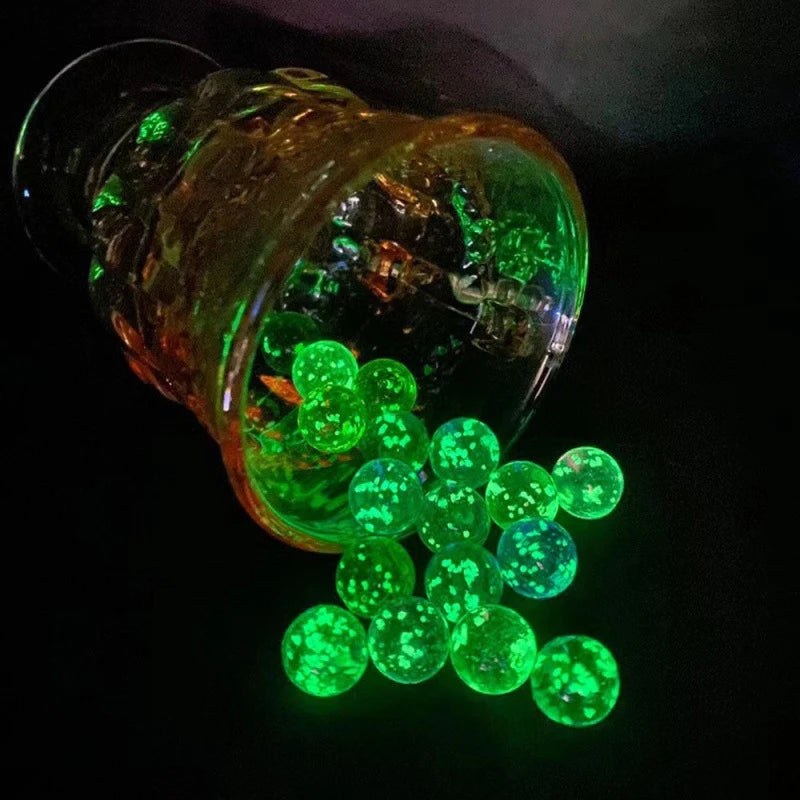 10 30 Pcs Luminous Glass Balls Toy 16mm Small Marbles Toys Pinball Machine Beads For Console Game