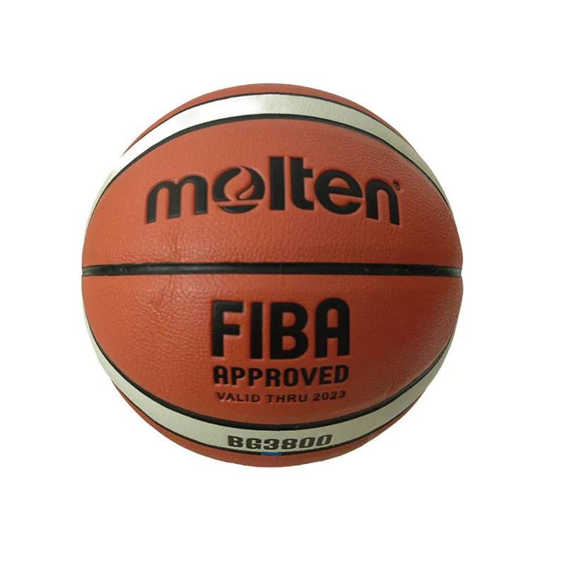 Ballon de Basketball Molten Taille 7 en PU pour l'extérieur et l'intérieur - Hommes, femmes, jeunes - Entraînement et match