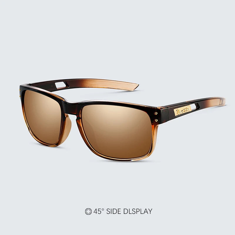 Lunettes de soleil homme, nouvelle collection, lunettes de soleil carrées polarisées, lunettes de protection solaire TR90 avec protection UV