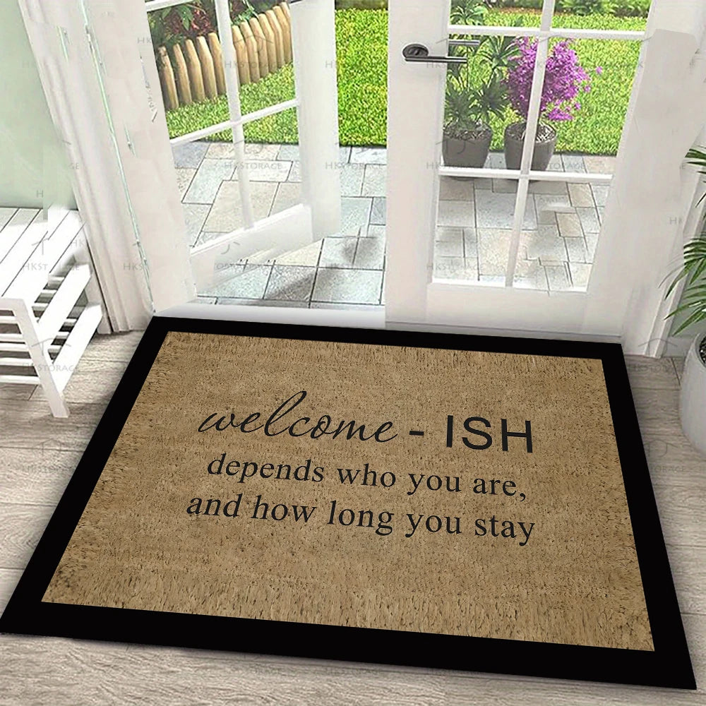 HOME Sweet HOME Fußmatte mit Herz-Buchstaben Kokosnuss Anti-Rutsch Eingangsmatte für Haustür Veranda Küche Innen Außen Willkommensmatte