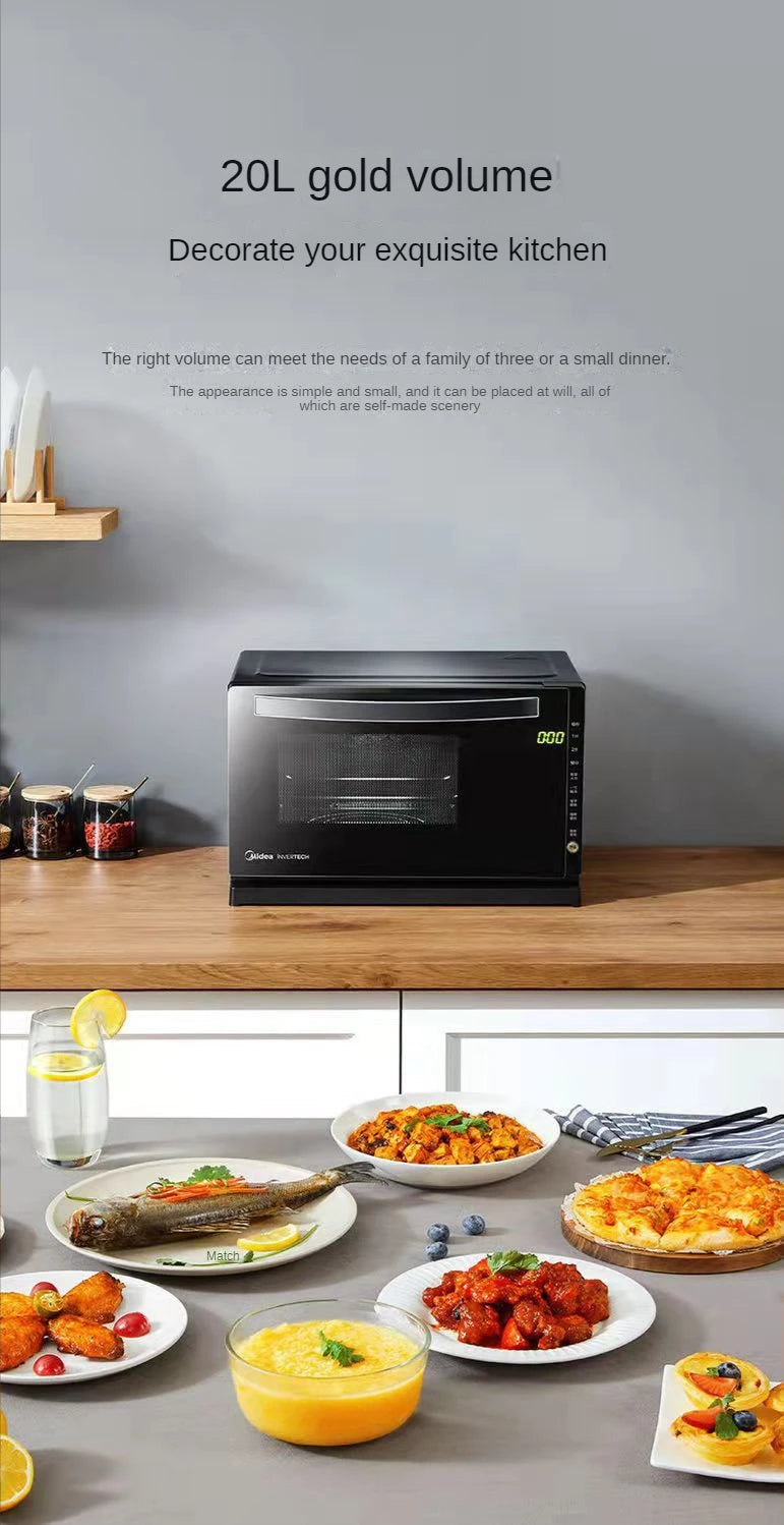 20L Midea M3-208E Mikrowelle Intelligente Mikrowellen Multi-Funktions-Konversionsplatte Mikrodampfbacken Integriert