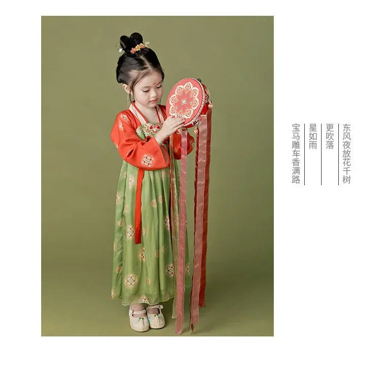 Robe chinoise Hanfu moderne pour fille, tenue d'Halloween de fée, Vêtements pour enfants, Vestidos, Costume traditionnel de Cosplay, Robes pour filles