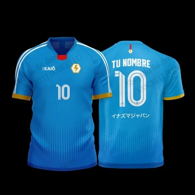 Anime Jersey Inazuma Eleven Kaio Football 3D Print T-shirt Men Women Fashion Short Sleeve Sports Tshirt Kids Tops Tee Mark Evens