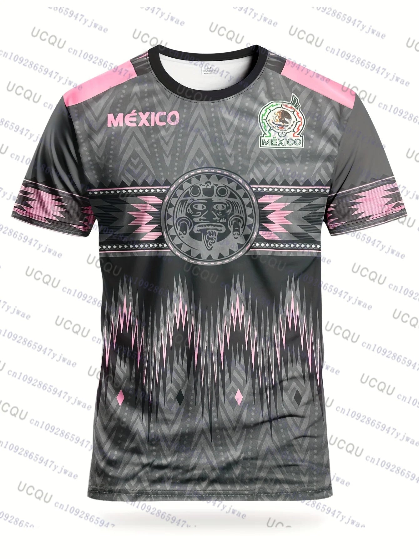 Maillot de Foot Mexique Homme Femme Jeunesse Décontracté Sportif Respirant Haut de Sport pour Compétition Entraînement Automne Quotidien