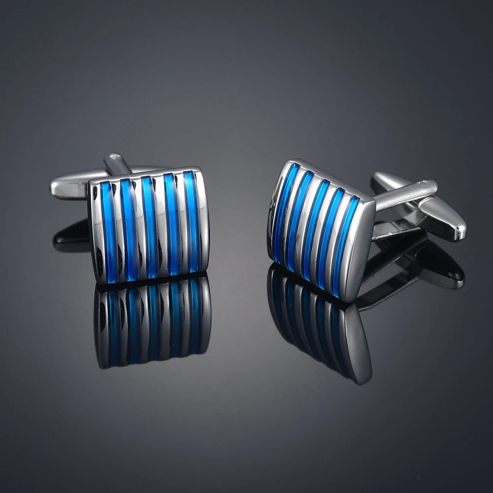 Quality Gems Craft Manschettenknöpfe Blumenmuster Golden Horse Muster Stoff Französische Ovale Hemd gemelos cuff links