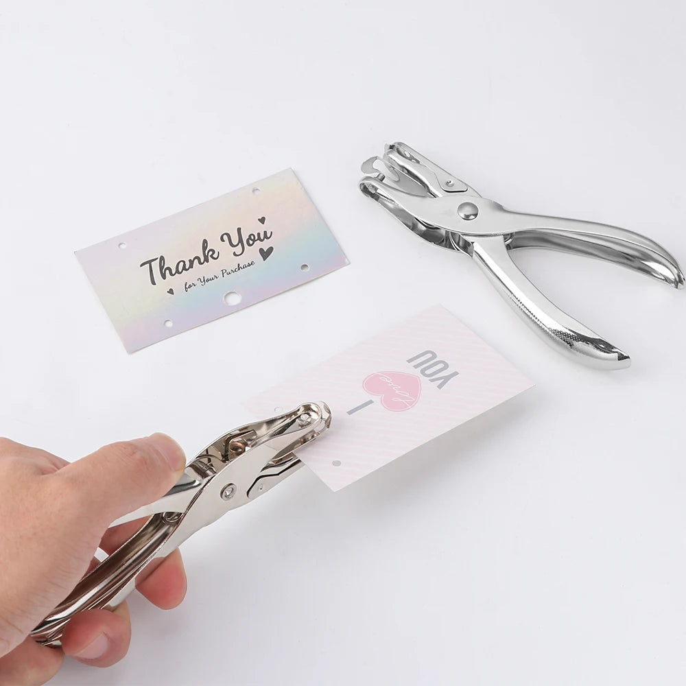 Poinçonneuse manuelle simple trou 3/6mm Outil de poinçonnage en métal pour Scrapbooking Boucles d'oreilles Colliers Cartes Fournitures scolaires de bureau