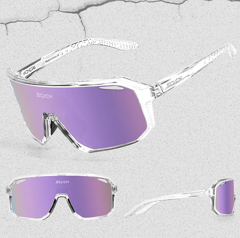 SCVCN Lunettes de soleil photochromiques d'extérieur, lunettes de cyclisme pour hommes, lunettes de vélo pour femmes, VTT, vélo de route, lunettes de cyclisme UV400