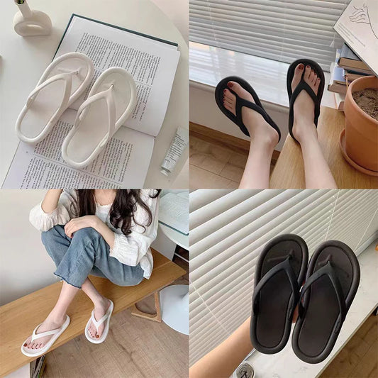 XIXITIAO Women's Flip-flops Summer Sandals for Women Fashion Soft Summer Outdoor Beach Shoes New Arch Support Recovery Slippers