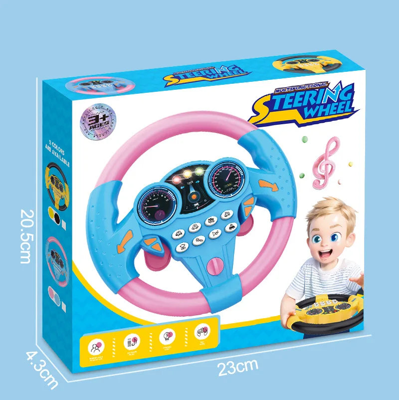 Kleinkind Glänzende Simulation Lenkrad Spielzeug Kinder Spielzeug Früherziehung Beifahrer Kinderwagen Lenkrad Sprachspielzeug