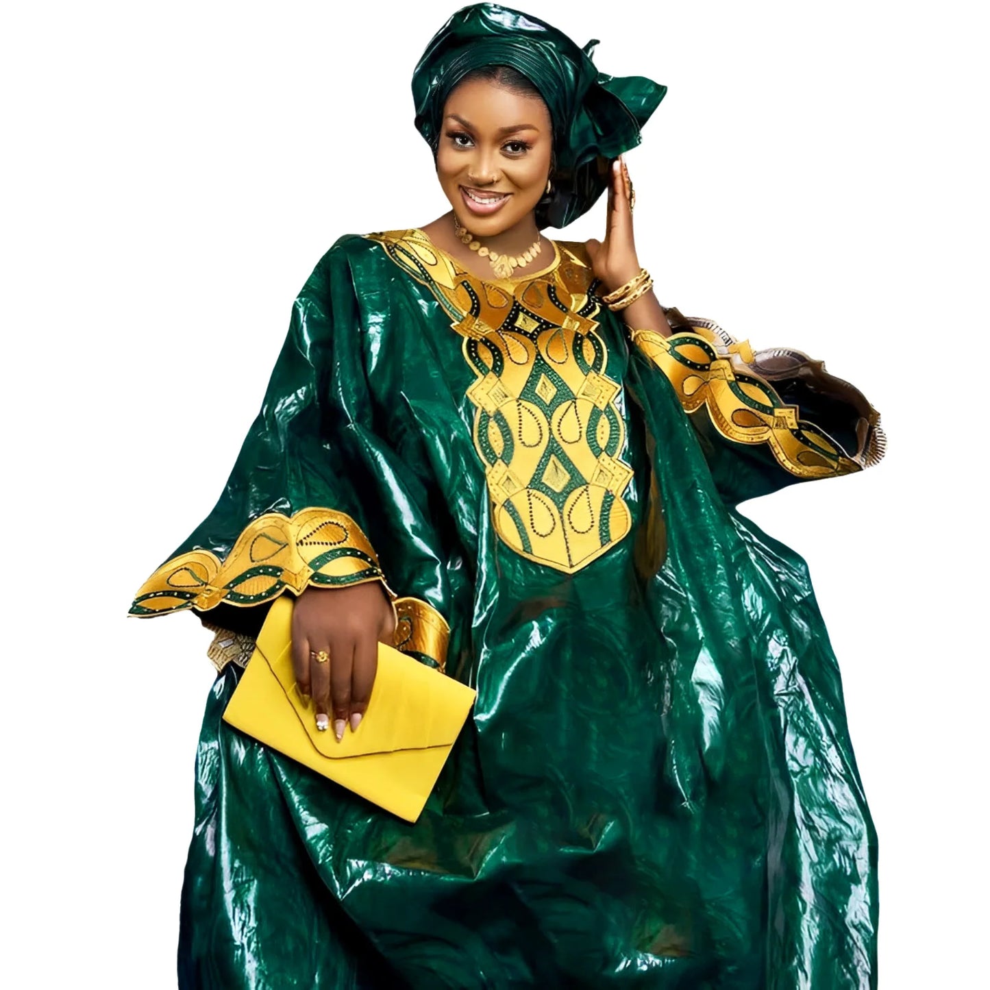 Robes Africaines Pour Femme, Conception De Broderie Bazin Riche, Robe Longue