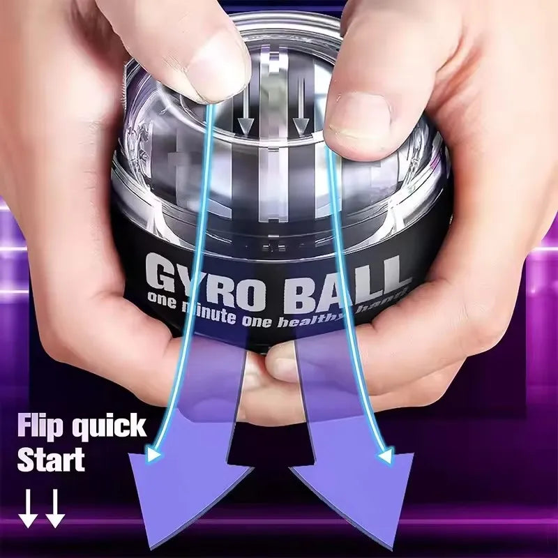 Handgelenk Ball Power Trainer Ball Automatischer Start Gyroskopischer Arm Hand Unterarm Exerciser Power Handgelenk Gyro Ball Sport Fitness Gerät