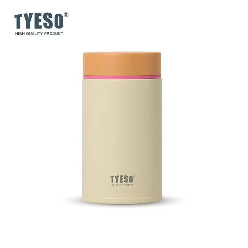 Tyeso 200ml Thermoses Stainless Steel Thermal Insulated Food Jar Lunch Box Office Meals Vacuum Flasks Portable Breakfast Cup