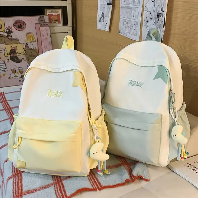 Nouveau Sac à Dos de Collège Imperméable pour Femme, Grande Capacité, Sacs d'École Tendance pour Ordinateur Portable, Joli Sac de Voyage pour Fille, Cool