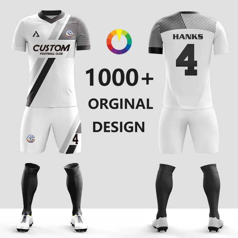 Maillot de football personnalisé par sublimation, uniforme de football en polyester, uniforme de football pour club, maillot de football respirant pour hommes