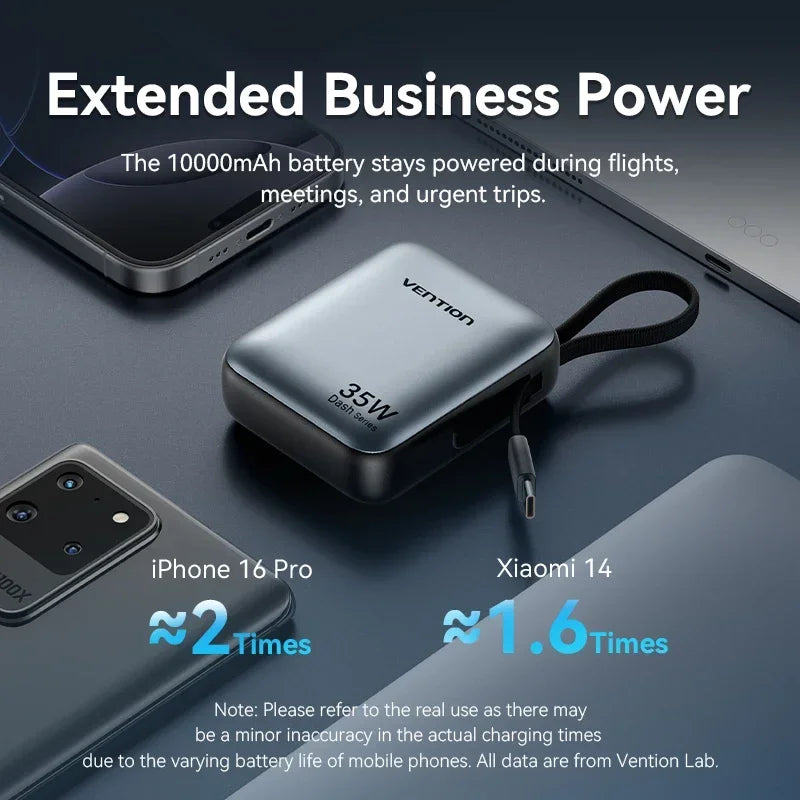 Vention CCC 10000mAh 35W Power Bank Schnelles Laden Tragbare Mini 3C PowerBank für iPhone 17 Xiaomi Externe Ersatzbatterie Ladegerät