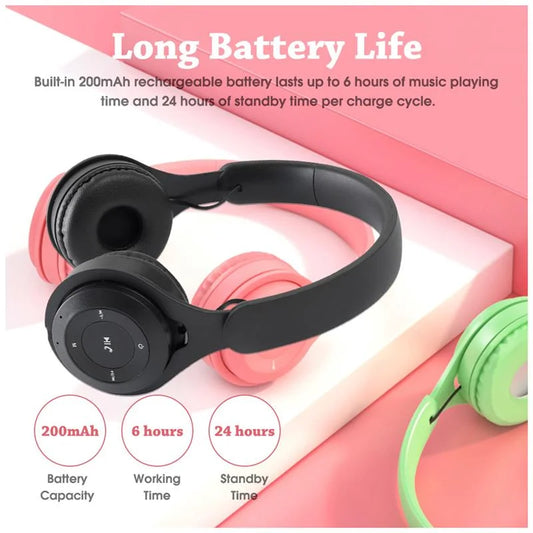 Kopfhörer Kinder Kabellos Bluetooth Kopfhörer Stereo Faltbar Headsets Gaming Over-ear Kopfhörer für Android iOS