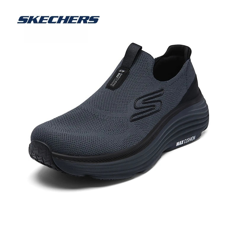Skechers Chaussures Homme Chaussures de marche sans lacets pour hommes Légères Respirantes Chaussures de sport décontractées d'extérieur Baskets zapatillas hombre