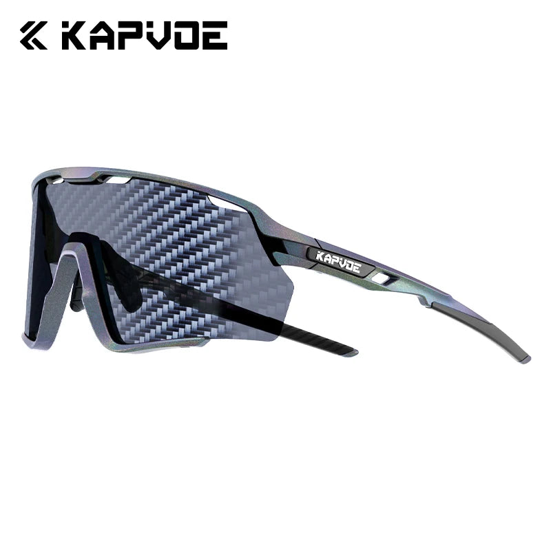 KAPVOE Nouvelle Technologie Nano Lentilles Lunettes de Cyclisme Lunettes de Soleil Sportives de Plein Air Vélo Hommes Femmes VTT Bicyclette UV400 Lunettes