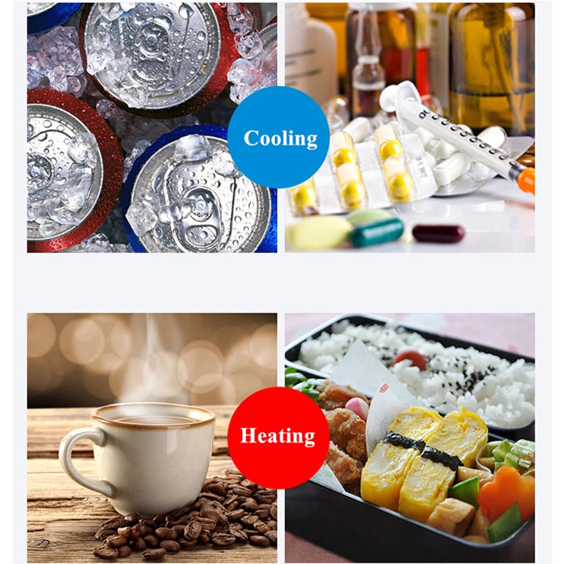 15L/20L Mini-Kühlschrank 12/24V 100-240V Getränkekühler Heizung Warmhaltefunktion Frischhaltebox für Auto Zuhause Picknick Camping 0~65 Grad