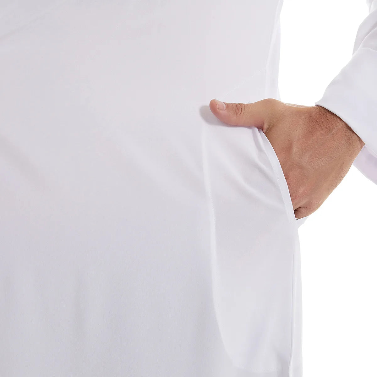 Muslimische Männer Jubba Thobe Langes Gewand Saudi-Islamisch Muslimische Kleidung Abaya Kaftan Islam Dubai Arabisches Kleid Eid Djellaba Dishdasha