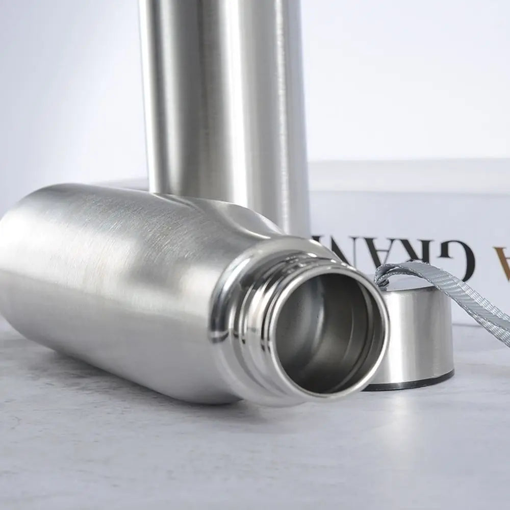 500ml/1000ml Stainless Steel Water Bottle with Handle Portable Hot Cold Water Bottle for Cycling Sports Travel