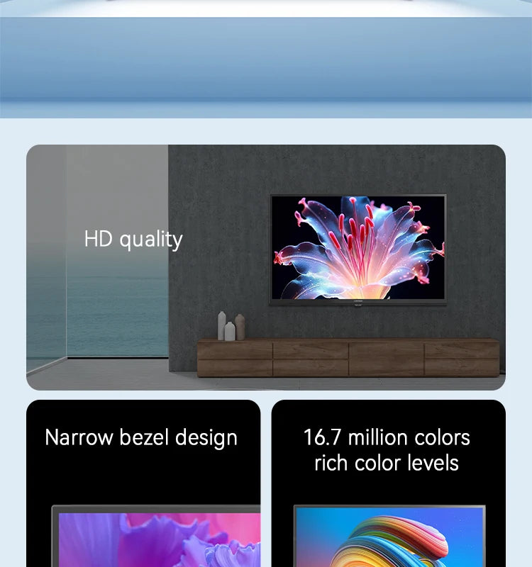 Guangdong Television 21.5 Inches Smart RV TV Direct Factory Sale High-Definition LED Backlight Portable 12V Power Hot Selling