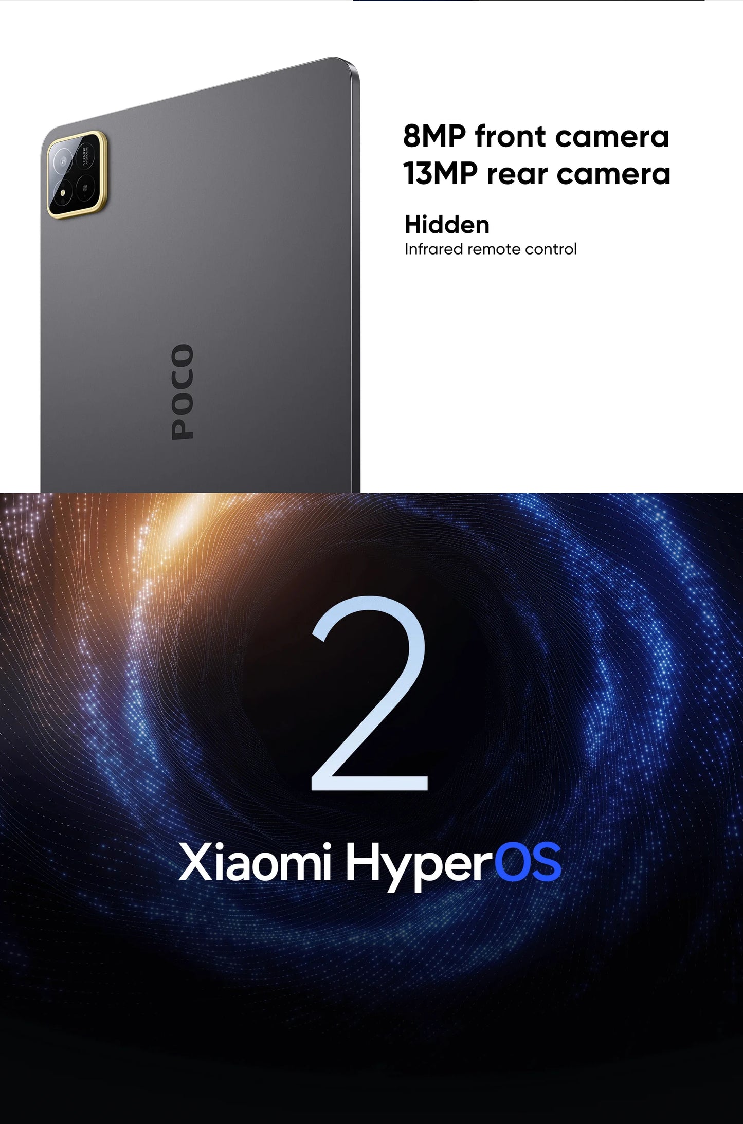 Original POCO Pad X1 Globale Version Tablets Snapdragon 7+ Gen 3 11,2'' 3,2K 144Hz Display 13MP 8850mAh 45W Turbo Charging