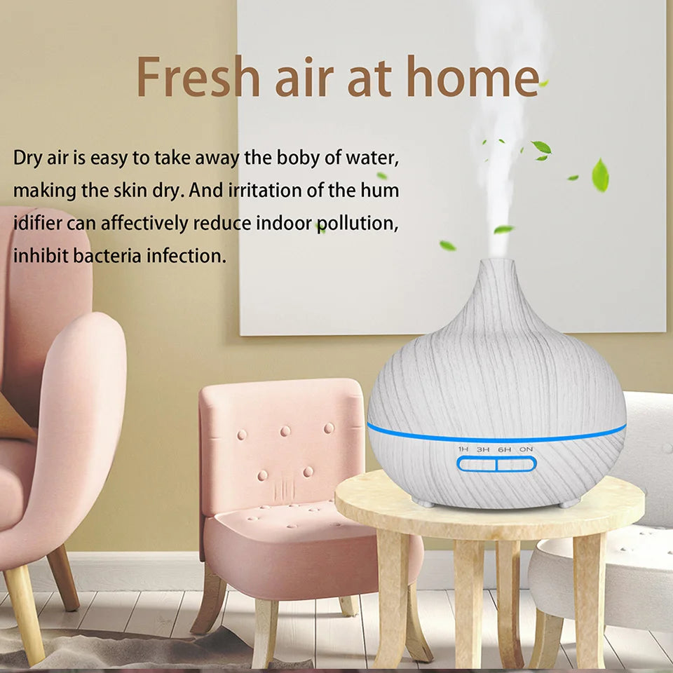 Aroma-Diffusor Ätherisches Öl Aromatherapie Ultraschall-Luftbefeuchter Automatische Fernbedienung Luftbefeuchter 300 500 1000ml