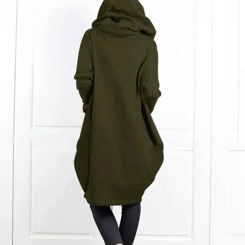 Hoodies Baggy Hooded Sweatshirt for Women Full Zip Up Woman Tops With Zipper New In Loose Harajuku Fashion Outerwears M E Basic