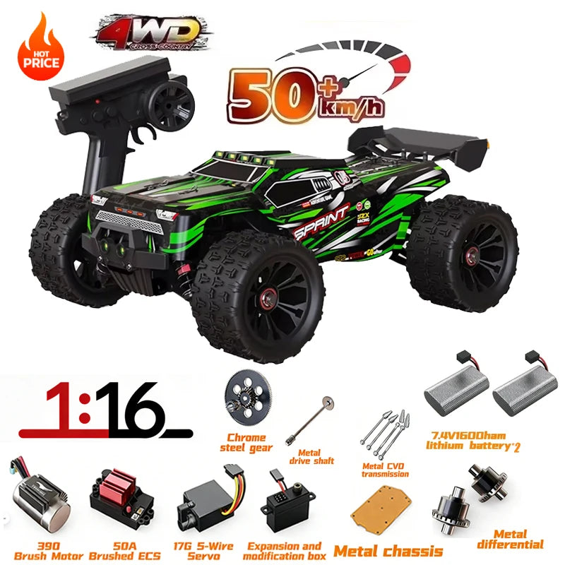 SG116MAX SCY9522 1:16 High Speed Drift Racing 80KM/H Brushless Motor 4WD 9522PRO 50KM/H RC Car Off Road Car Toys For Kid Gift