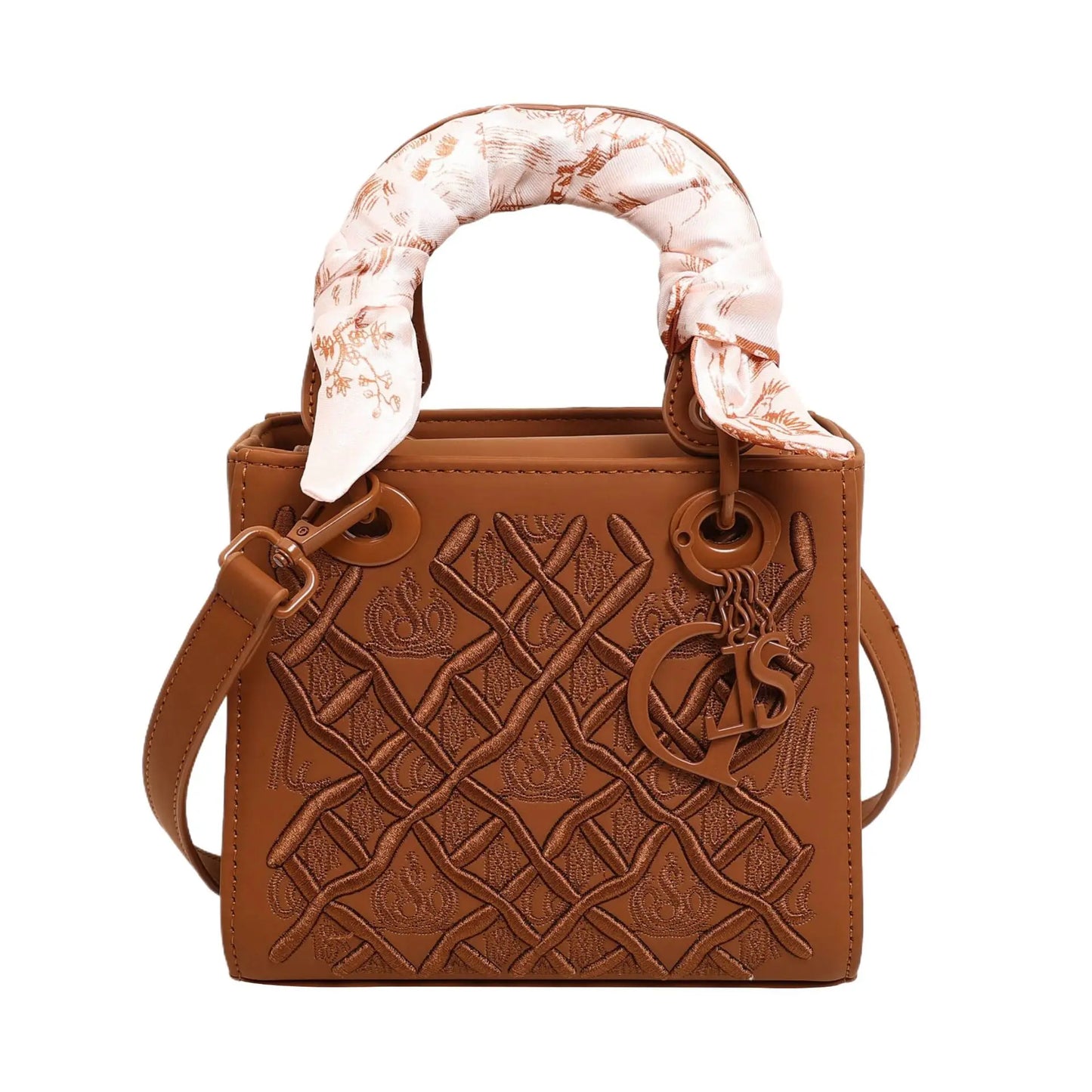 Sac Princesse Diana brodé à la main Guofeng Heavy Industry pour femmes, Sac bandoulière de luxe léger haut de gamme, Nouveau style 2025