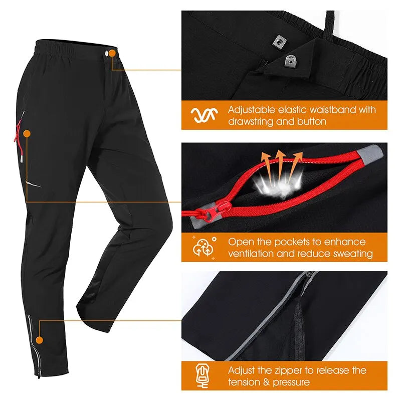 Pantalon de cyclisme WEST BIKING Pantalon de sport d'extérieur printemps-été Pantalon de cyclisme de course respirant et confortable pour homme