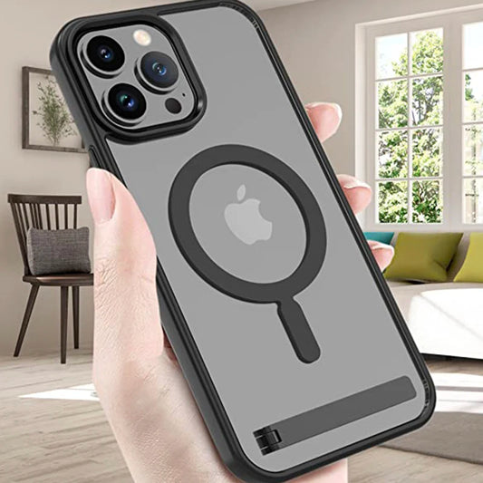 Magnetische Handyhülle mit Ständer für iPhone 17 16 14 Plus 15 13 Pro Max 12 11 Hüllen Schutzhülle für Apple mit Ständer