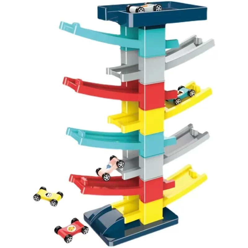 Race Track Car Ramp Toy Educational Game For Boys Children Racing Gliding Track Toys Puzzle Gliding Rail Car Park Toy