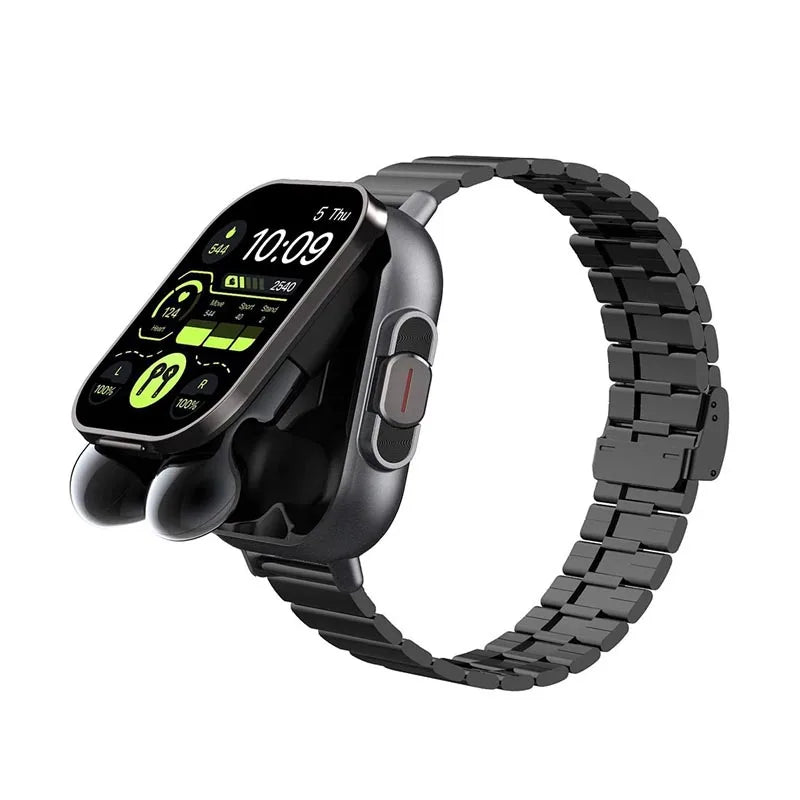Montre Intelligente 2026 D8 Pro avec Écran 2,01 pouces, Écouteurs sans Fil, Fréquence Cardiaque, Pression Artérielle, Oxygène Sanguin et Assistant Sportif
