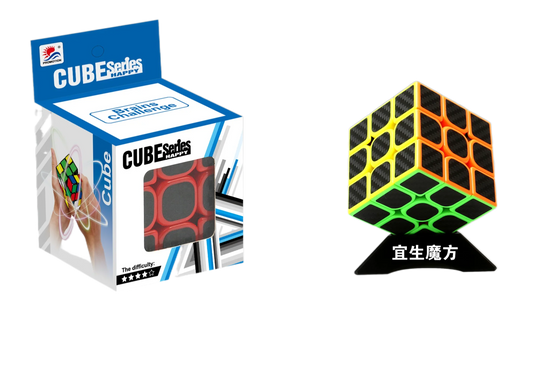 Yisheng Magic Cube 3x3 Puzzle Toys Educational Brain Teaser Game Carbon Fiber Heat Transfer Cubes candy Macaron Color Kids Gift