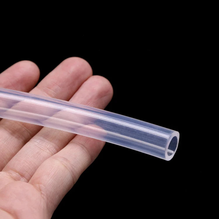 1/5 Meters Food Grade Clear Transparent Silicone Rubber Hose ID 0.51 2 3 4 5 6 7 8 9 10 12mm O.D Flexible Nontoxic Silicone Tube