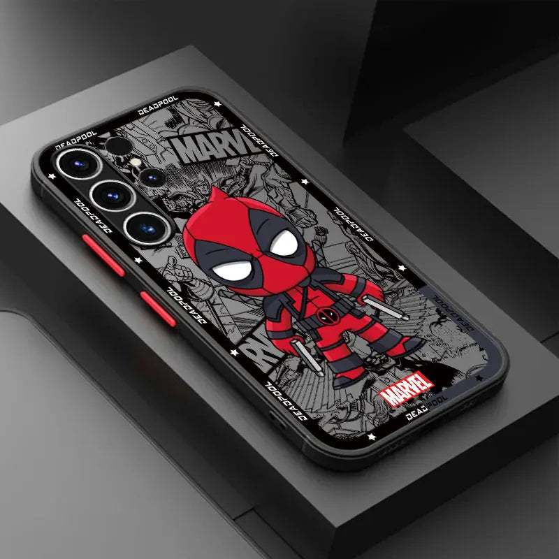 Phone Case for Samsung Galaxy S23 FE S22 S21 S10 Plus S20 FE S9 S24 Plus S23 Ultra Marvel Spiderman Groot Deadpool Cover