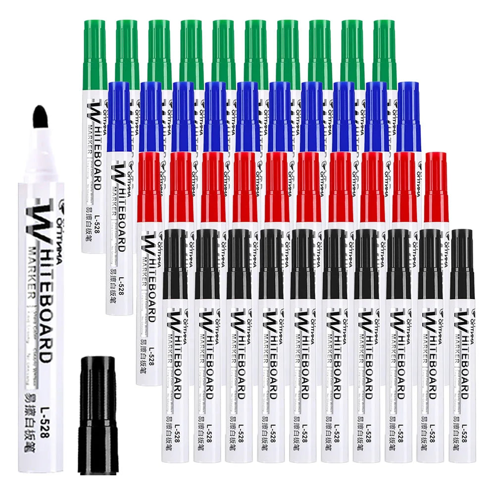 1/20pcs Erasable Whiteboard Marker Pen Blackboard Marker Teaching Chalk for Glass Ceramics Office School Art Marker Stationery