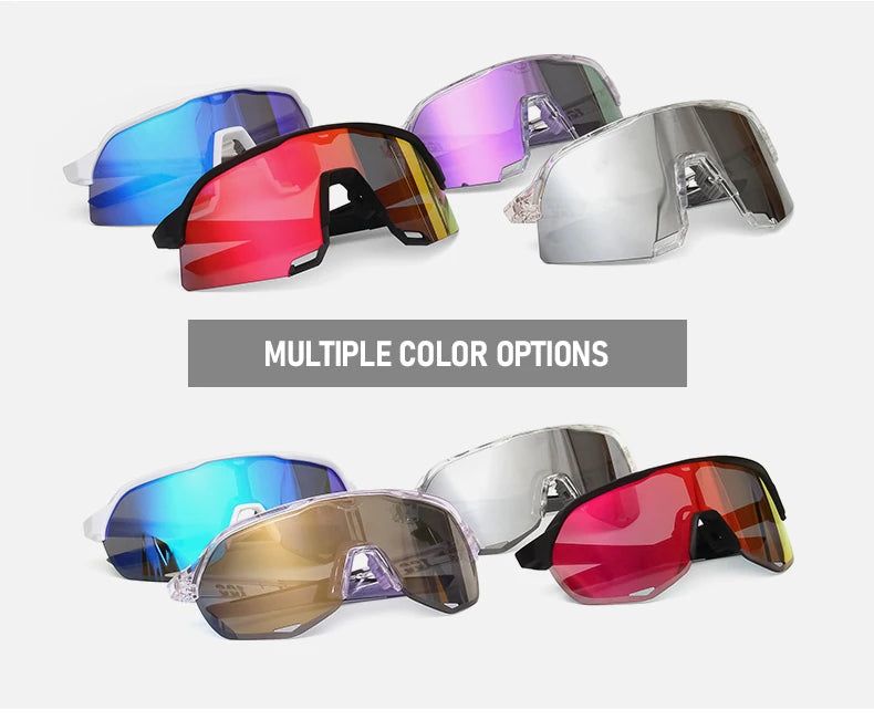 100 Cycling Glasses Outdoor Sports Sunglasses Men MTB Cycling Sunglasses Women Road Bike Goggles UV400 Bicycle Eyewear
