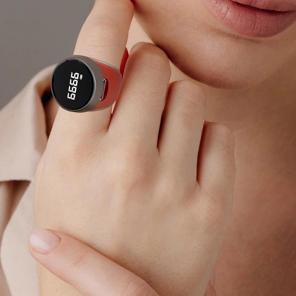 Smart Tasbih Tally Counter Type-C Rechargeable High-quality Muslims Zikr Ring Type Button Counter Prayer Time Vibration Reminder