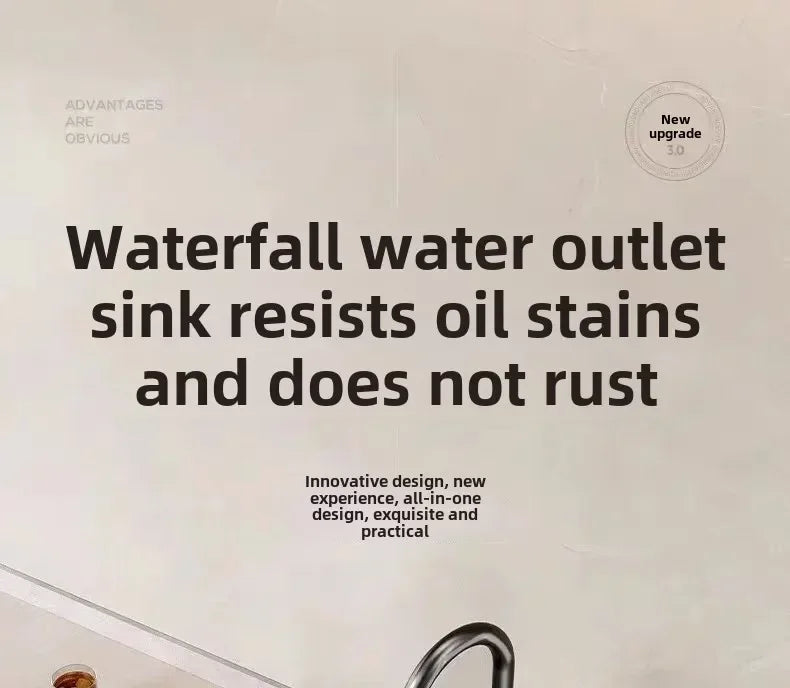 Stainless Steel Thickened SUS304 Sink,Household Kitchen Sink, Dishwashing Nano Process Countertop Sink Sink Kitchen