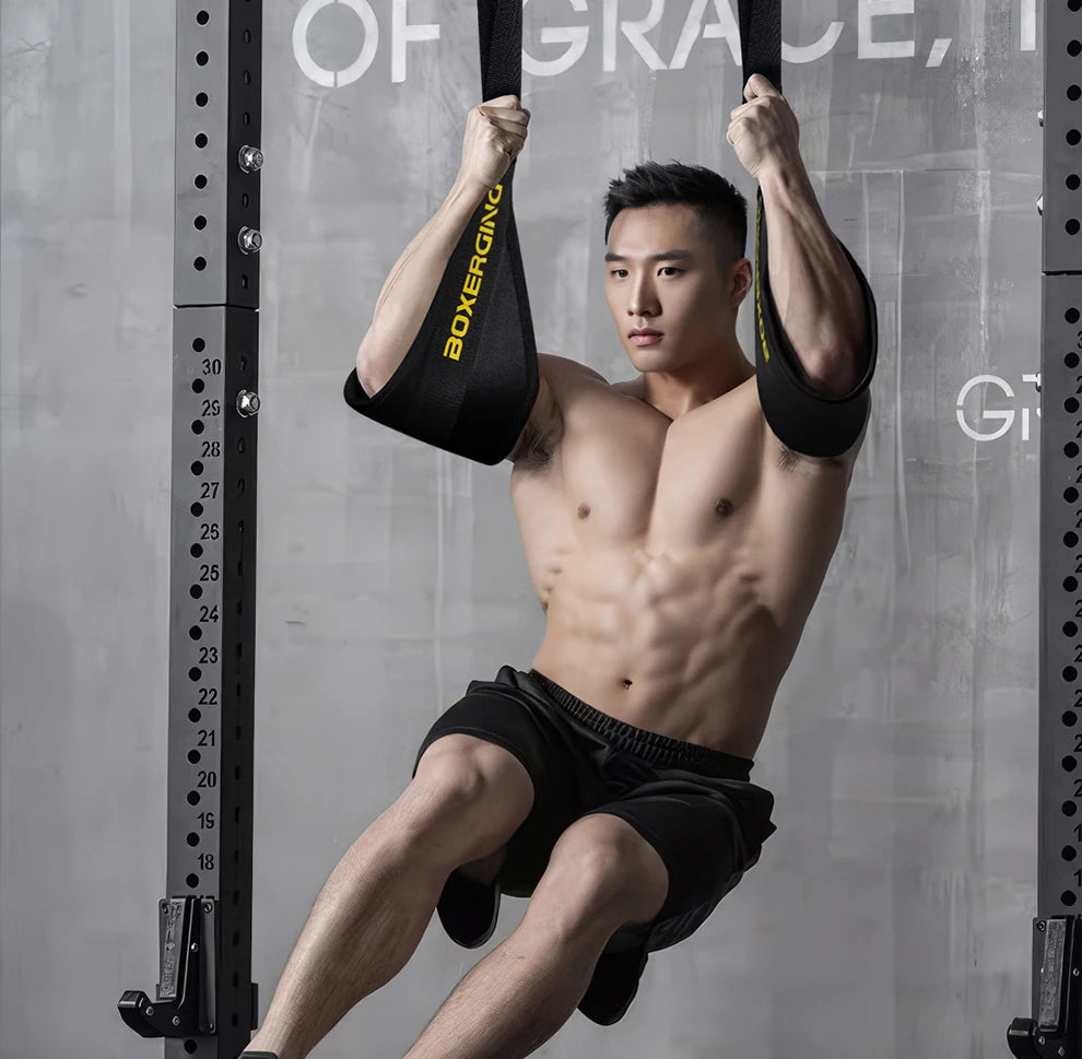 1 Pair Fitness Abdominal Muscle Belt Hanging AB Sling Straps Hanging Pull-Ups Training Horizontal Bar Gym Muscle Training Belt